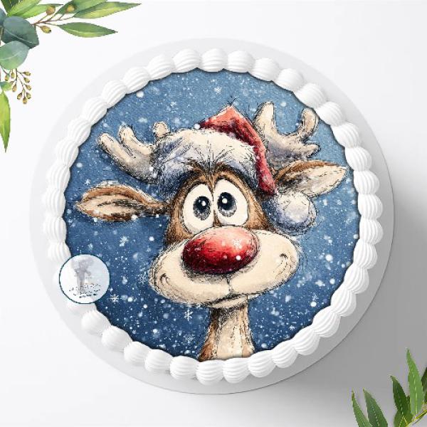 Preview: Weihnachs Tortenaufleger Ø 20cm, 2922z